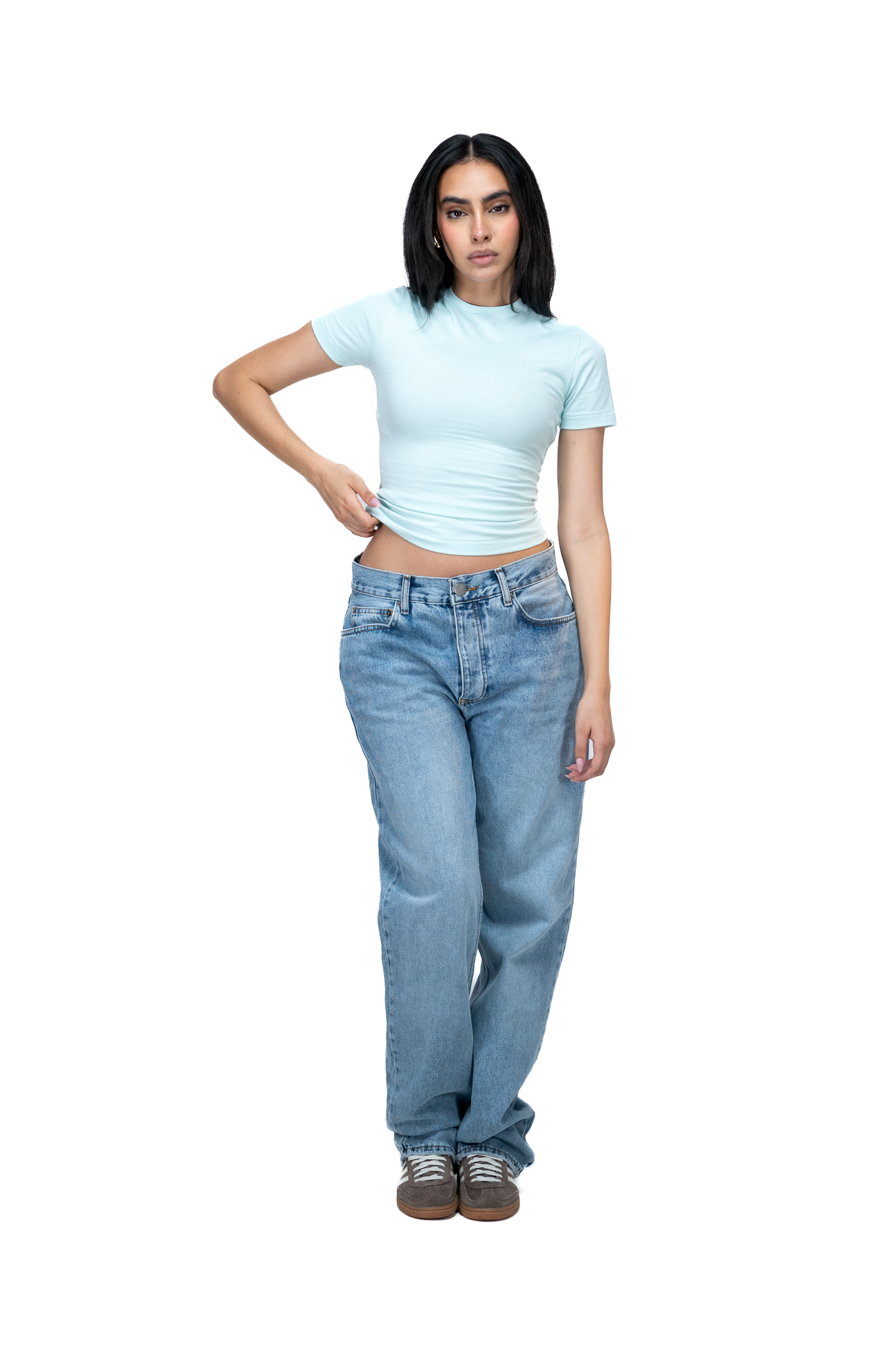 Shape Tee - minty blue