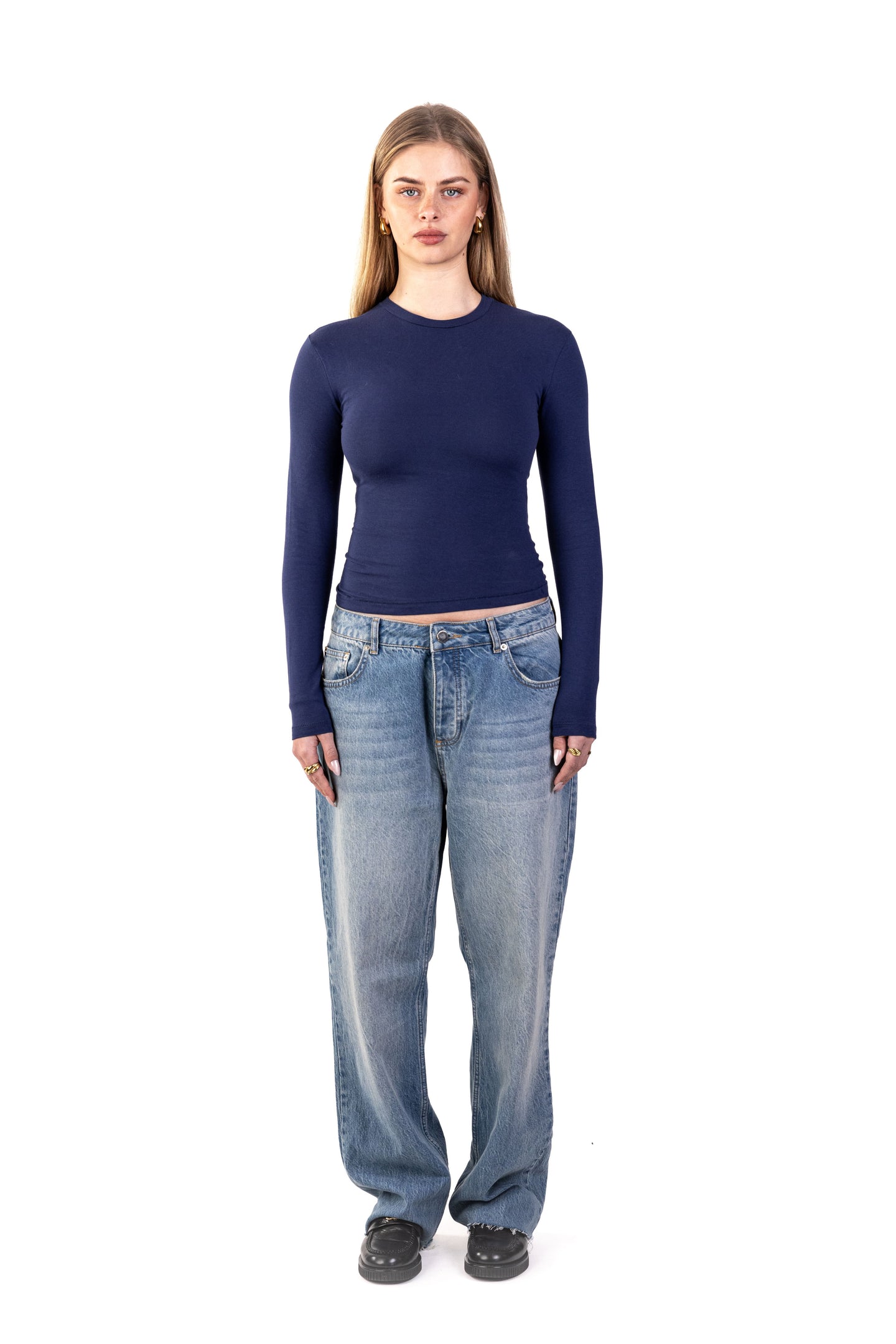 Shape L/S - navy blue