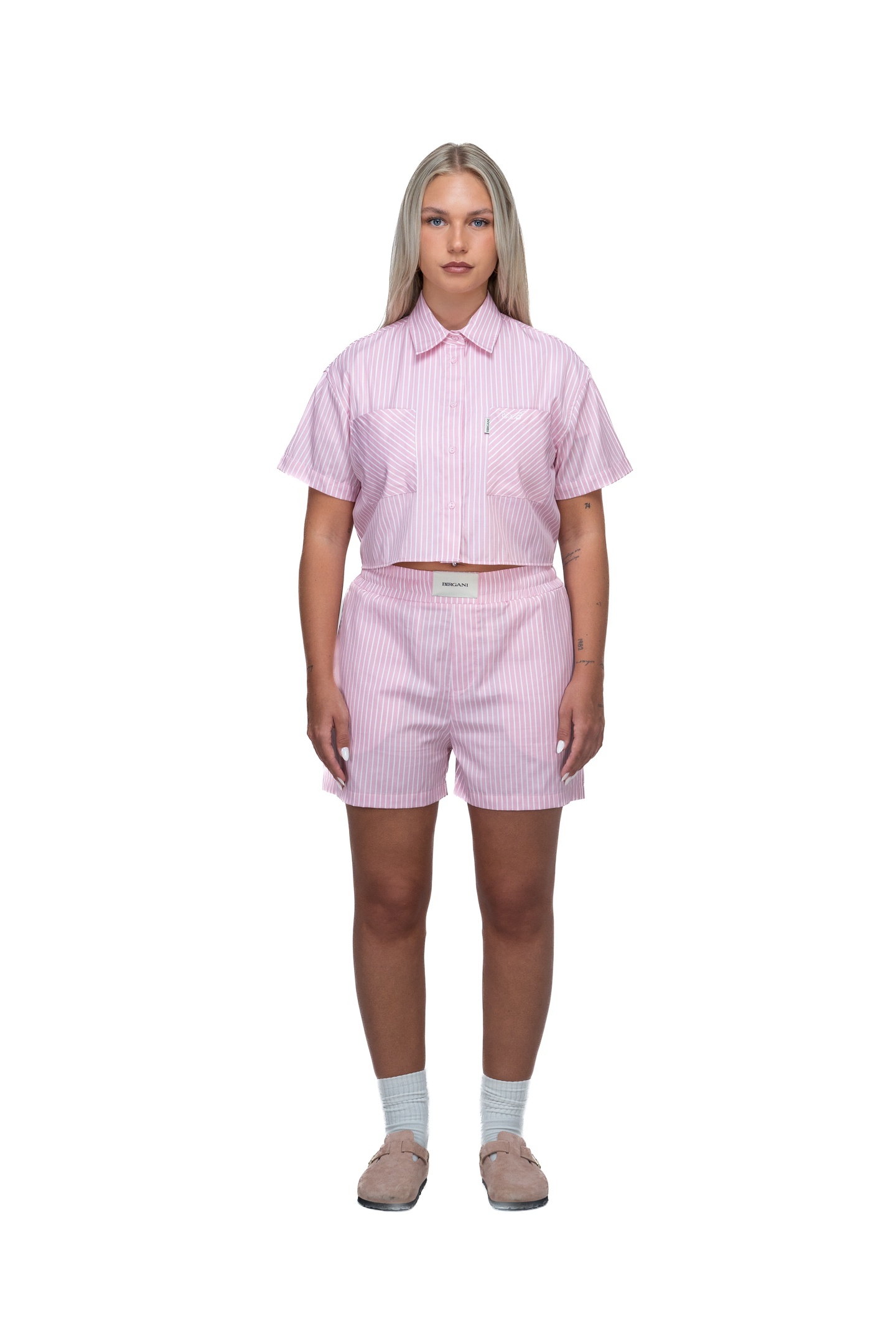 Striped Set - blush pink