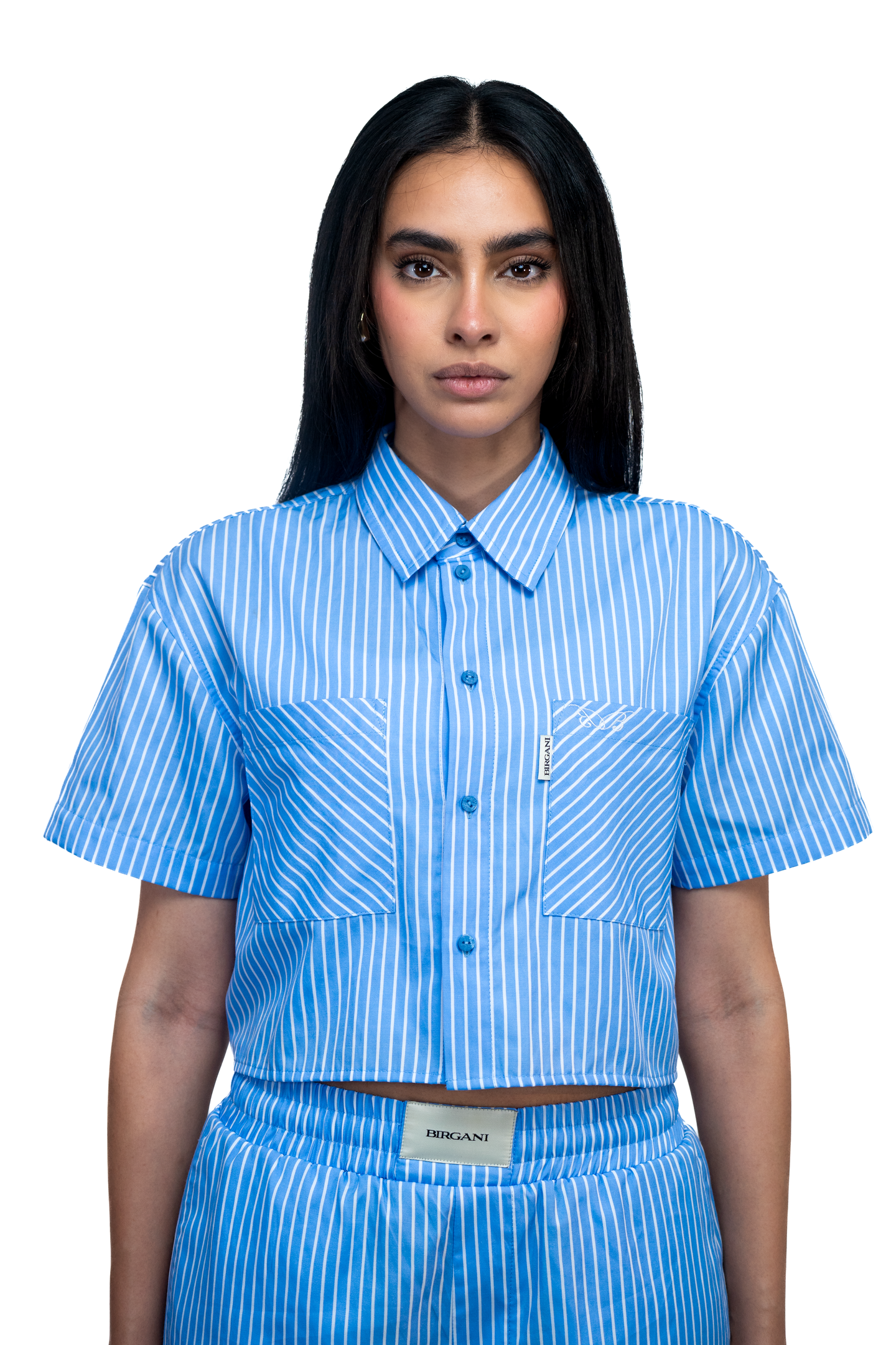Striped Shirt - Ocean Blue
